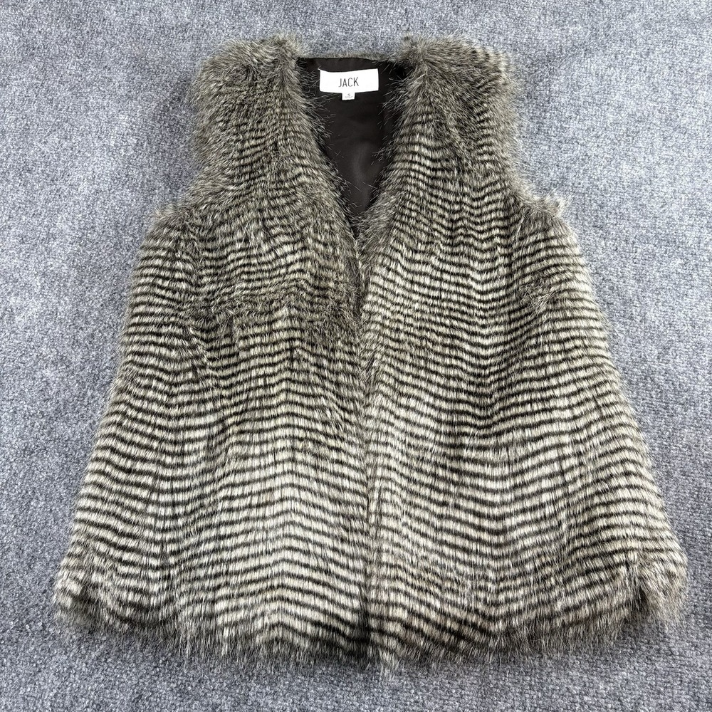 Jack Faux Fur Vest Women S Brown Black Boho Cottagecore Fairy Whimsigoth Glam